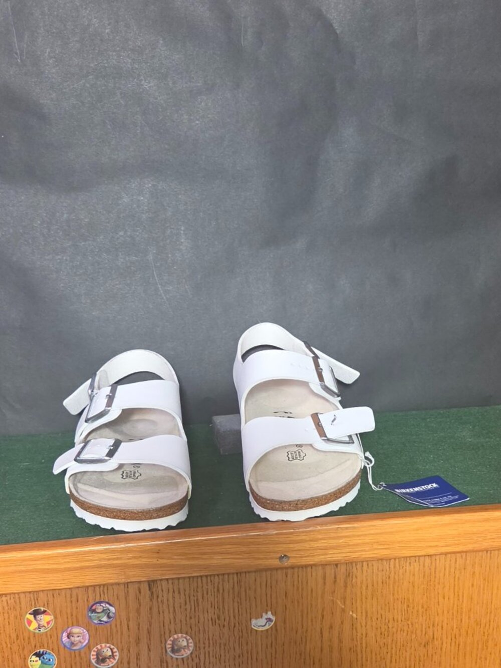 Birkenstock Milano Double Strap Sandals White Size 41 NWT